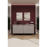 Asra Trend Lüks Konsol TV Ünitesi %100 MDF Salon ve Yemek Odası Ünitesi KNSL04 - Gri