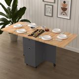 Asra Trend Lüks Masif Ahşap Katlanır Mutfak Yemek Masası %100 MDF Pratik Çekmeceli Çalışma Masası KM24
