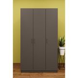 Asra Trend MDF 3 Kapaklı Gardırop - 120x208x53cm, Geniş Hacimli Modern Kıyafet Dolabı, G-01