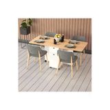 Asra Trend Mdf Katlanır Mutfak Yemek Çalışma Masası - Çekmece+Dolap, Beyaz-Safir Meşe, Km-02