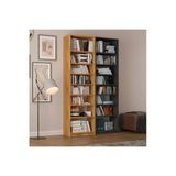 Asra Trend Mdf Petra/Koyu Gri Kitaplık – Ayarlanabilir Raf, Ev&Ofis Modern Dekoratif Kitaplık, K-18
