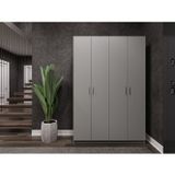 Asra Trend MDF Vestiyer & Portmanto & Ayakkabılık - 120x180x33cm, Askılı, Çok Raflı, Kapaklı V-08