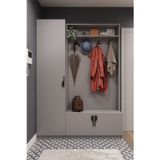 Asra Trend MDF Vestiyer & Portmanto & Ayakkabılık - 150x208x35cm, Askılı, Çok Raflı, Kapaklı V-01