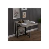 Asra Trend Metal Gövde Katlanır Mutfak Yemek Çalışma Masası, 155×75×70 cm, KM-31
