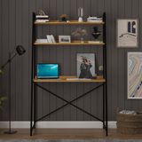 Asra Trend Metal Kitaplıklı Çalışma Masası - Petra - 90 x 170 x 50
