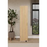 ASRA TREND MK19 Karina Kiler Dolabı – 40x180 cm Dar Alan Çok Amaçlı Dolap, 5 Raflı, Kapak İçi Bölmeli,%100 MDFLAM Erzak ve Mutfak Düzenleyici