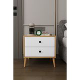 Asra Trend Modern 2 Çekmeceli Komodin Şifonyer %100 Mdf Çok Amaçlı Organizer KMD03 - Ahşap - Beyaz