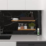 Asra Trend Modern 2'li Uçan Raf Çok Amaçlı Duvar Rafı Organizer %100 MDF Kitaplık Mutfak Banyo Rafı DRF01
