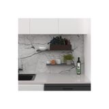 ASRA TREND Modern 2'li Uçan Raf%100 MDF Çok Amaçlı Duvar Rafı Dekoratif Düzenleyici Kitaplık Seti DRF-01 Antrasit