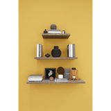 Asra Trend Modern 3'lü Uçan Raf Çok Amaçlı Duvar Rafı Organizer %100 Mdf Kitaplık Mutfak Banyo Rafı DRF05 - Gri