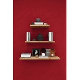Asra Trend Modern 3'lü Uçan Raf Çok Amaçlı Duvar Rafı Organizer %100 Mdf Kitaplık Mutfak Banyo Rafı DRF05 - Safir Meşe