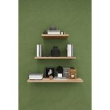 Asra Trend Modern 3'lü Uçan Raf Çok Amaçlı Duvar Rafı Organizer %100 Mdf Kitaplık Mutfak Banyo Rafı DRF05 - Sonoma