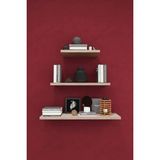 Asra Trend Modern 3'lü Uçan Raf Çok Amaçlı Duvar Rafı Organizer %100 Mdf Kitaplık Mutfak Banyo Rafı DRF05