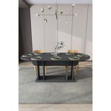 Asra Trend Modern 8 Kişilik Mutfak Yemek Masası %100 Mdf Mutfak Yemek Odası Masası YM08 - Antrasit