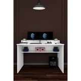 Asra Trend Modern Çalışma Masası %100 MDF Bilgisayar Ders Ofis Masası ÇM01 - Beyaz - 120 x 60 x 75