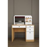 Asra Trend Modern Çekmeceli Aynalı Makyaj Masası %100 Mdf Takı Düzenleyici Dolap MAM02 - Beyaz - Ahşap