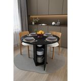 Asra Trend Modern Dolaplı 4 Kişilik Mutfak Yemek Masası %100 Mdf Mutfak Yemek Odası Masası YM04 - Royal Mermer