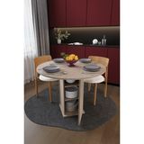Asra Trend Modern Dolaplı 4 Kişilik Mutfak Yemek Masası %100 Mdf Mutfak Yemek Odası Masası YM04 - Sidon