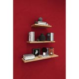 Asra Trend Modern Duvar Rafı DRF-02 %100 MDF 3'lü Dekoratif Organizer Kitaplık Meşe