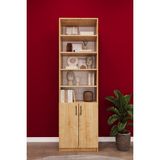 Asra Trend Modern Meşe Kapaklı Ayarlanabilir Raf Ev Ofis Kitaplık %100 MDF Dekoratif Kitaplık K32
