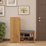 ASRA TREND Petra Desen A-15 Modern Ayakkabılık ve 60 cm Geniş Konforlu Puf Seti%100 MDFLAM