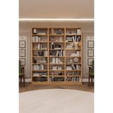 ASRA TREND Safir Meşe K-21 Modern Kitaplık ve Geniş Ofis Raf Ünitesi%100 MDFLAM