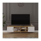 Asra Trend T-11 Beyaz Kapak Petra 180 cm TV Sehpası