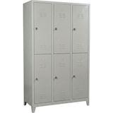 Asram Metal Standart 6 Gözlü Soyunma Dolabı-1 118X40X198