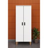 asratrend Modern 2 Kapaklı Çok Amaçlı Mutfak Banyo Dolabı %100 MDF Erzak Kiler Dolabı FD02