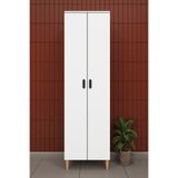 asratrend Modern 2 Kapaklı Çok Amaçlı Mutfak Banyo Dolabı %100 MDF Erzak Kiler Dolabı FD03