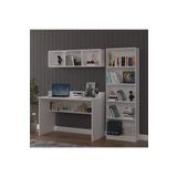 asratrend Modern Çalışma Masası Seti %100 MDF Bilgisayar Ders Ofis Masası Kitaplık ÇMT001