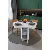 asratrend Modern Dolaplı 4 Kişilik Mutfak Yemek Masası %100 MDF Mutfak Yemek Odası Masası YM04