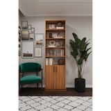asratrend Modern Kapaklı Ayarlanabilir Raf Ev Ofis Kitaplık %100 MDF Dekoratif Kitaplık K35