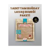 ASRIN TANDIRI 1 Paket Ekşi Hamurlu Tam Buğday ve Siyez Unlu Lavaş Ekmeği