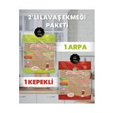 ASRIN TANDIRI 1 Paket Ekşi Mayalı Arpa Lavaş Ekmeği 1 Paket Ekşi Mayalı Kepekli Lavaş Ekmeği