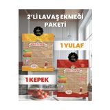 ASRIN TANDIRI 1 Paket Ekşi Mayalı Yulaf Lavaş Ekmeği 1 Paket Ekşi Mayalı Kepekli Lavaş Ekmeği
