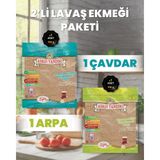 Asrın Tandırı 2'li Paket (1 Paket Ekşi Hamurlu Çavdar Lavaş Ekmeği - 1 Paket Ekşi Hamurlu Arpa Lavaş Ekmeği) - 2 Adet