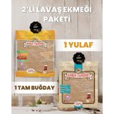 Asrın Tandırı 2'li Paket (1 Paket Ekşi Hamurlu Tam Buğday Lavaş Ekmeği - 1 Paket Ekşi Hamurlu Yulaf Lavaş Ekmeği) - 2 Adet