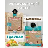 Asrın Tandırı 2'li Paket(1 Paket Ekşi Hamurlu Tam Buğday Lavaş Ekmeği - 1 Paket Ekşi Hamurlu Çavdar Lavaş Ekmeği) - 2 Adet