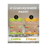 ASRIN TANDIRI 4'LÜ LAVAŞ PAKETİ (2 Paket Ekşi Hamurlu Arpa+2 Paket Ekşi Hamurlu Yulaf) 4X330Gr.