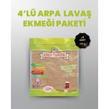 Asrın Tandırı 4'lü Paket ( 4 Paket Paket Ekşi Hamurlu Arpa Lavaş Tandır Ekmeği (Diyabetik Ekmek) 330 Gr. - 4 Adet