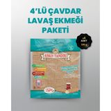 Asrın Tandırı 4'lü Paket ( 4 Paket Paket Ekşi Hamurlu Çavdar Lavaş Tandır Ekmeği (Diyabetik Ekmek) 330 Gr.) - 4 Adet