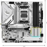 Asrock B850M Steel Legend WiFi AMD AM5 DDR5 Micro ATX Anakart