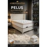 ASROYALLÜKS Peluş Tavşan Tüyü Kumaş Full Ortopedik Pedli Yaylı Yatak (26 Cm) 90 x 190 cm