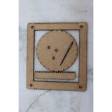 Assa Wood Çocuk Halı Dokuma Tezgahı, Ahşap, Çocuk Oyuncak, Montessori, Anne Çocuk Etkinlik+ Iğne Hediyemizdir - Ham Ahşap