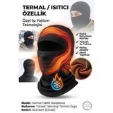 ASSAMOTO Termal Motosiklet Bisiklet Outdoor Boyunluk Maske Balaklava Siyah Renk