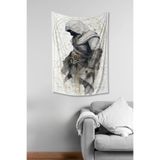 Assassin's Creed Ezio Auditore Desenli Duvar Örtüsü Duvar Halısı Tapestry Süetimsi Dokulu%100 Polyester Kumaş