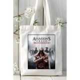 Assassin's Creed Oyun Baskılı Bez Çanta Omuz Çantası Kişiye Özel Model 3