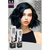 Asse 60 Ml Tüp Saç Boyası 1.1 Mavi Siyah + 50 Ml Oksidan Sıvısı