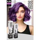 Asse 60 Ml Tüp Saç Boyası 6.22 Patlıcan Moru + 50 Ml Oksidan Sıvısı